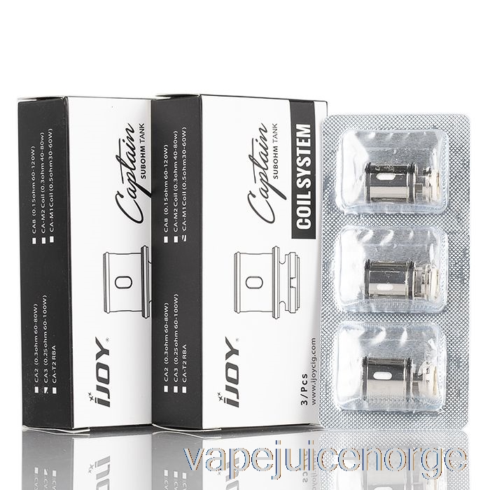 Vape Juice Ijoy Captain Ca Erstatningsspoler 0,15ohm Ca8 Spoler